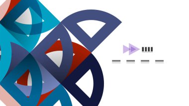 İş tanıtımı geometrik şablonu