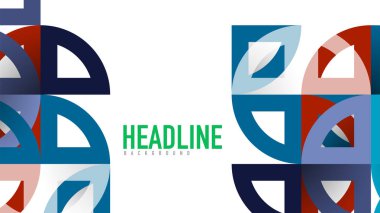 İş tanıtımı geometrik şablonu