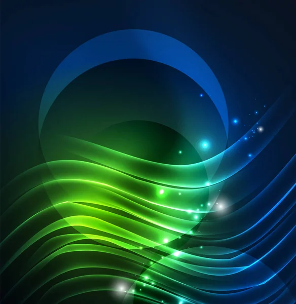 parlayan futuristik çizgiler