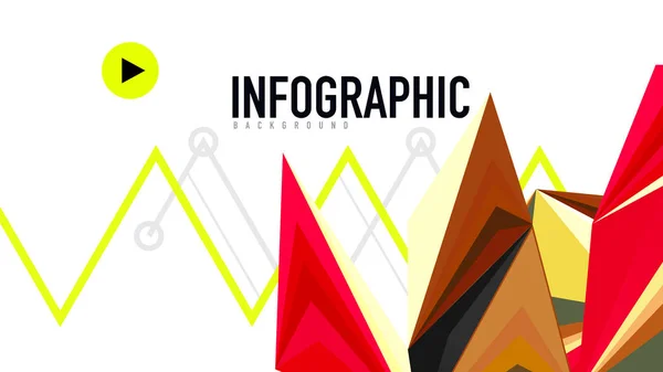 Modèle de présentation triangle moderne — Image vectorielle