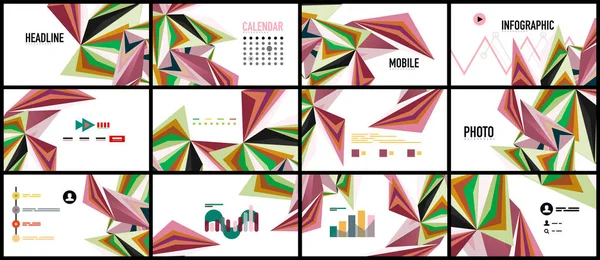 Modern üçgen sunu şablonu