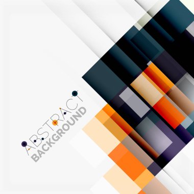 Soyut engeller şablon tasarım arka plan, beyaz, basit geometrik şekiller düz çizgiler ve dikdörtgenler