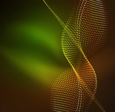 Vektör dalga parçacıklar arka plan