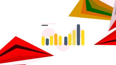 Modern üçgen sunu şablonu