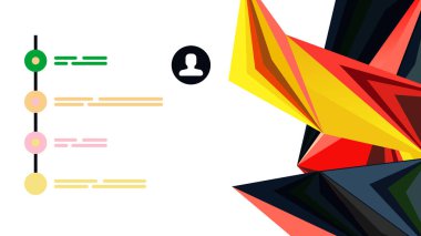 Modern üçgen sunu şablonu