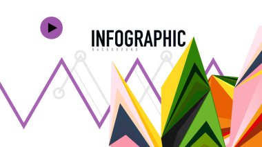 Modern üçgen sunu şablonu