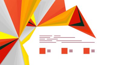 Modern üçgen sunu şablonu