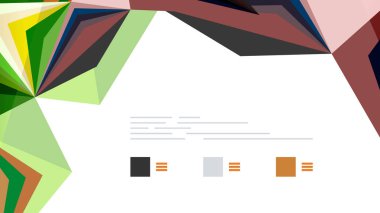 Modern üçgen sunu şablonu