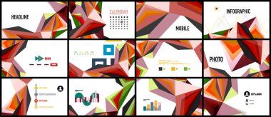 Modern üçgen sunu şablonu