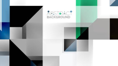 İş tanıtımı geometrik şablonu