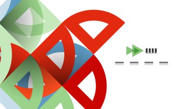 İş tanıtımı geometrik şablonu
