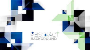 İş tanıtımı geometrik şablonu