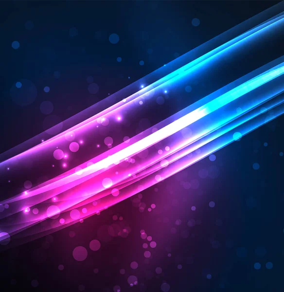 Enerji hatları, karanlıkta parlayan dalgalar vektör arka plan