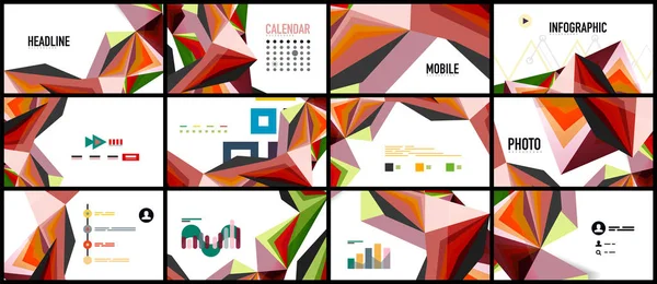 Modern üçgen sunu şablonu