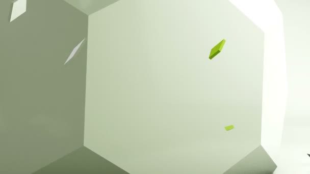幾何学的コンピューターで生成されたアニメーション背景 — ストック動画