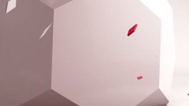 Oluşturulan geometrik bilgisayar animasyon arka plan