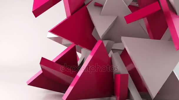 Forme géométrique triangle mouvement fond 