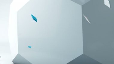 Oluşturulan geometrik bilgisayar animasyon arka plan