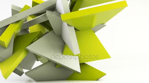Geometrische vorm driehoek beweging achtergrond — Stockvideo