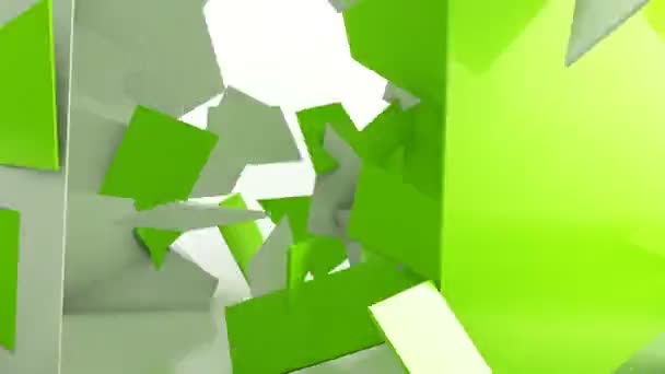 Geometriska datorgenererade animation bakgrund — Stockvideo