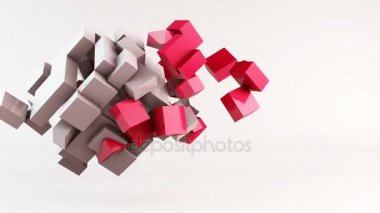 Uçan küpleri animasyon arka plan