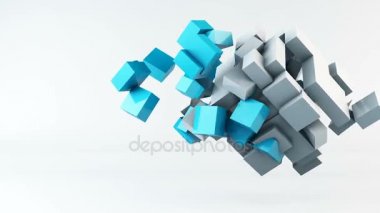 Uçan küpleri animasyon arka plan