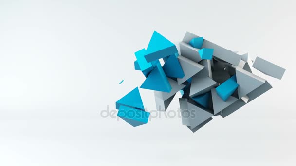 Geometrische Form Dreieck Bewegungshintergrund — Stockvideo