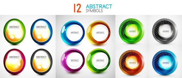 Kabarcıklar ve küre semboller koleksiyonu