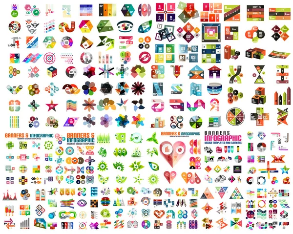 Geometrik afiş, tanıtım tasarım öğeleri kümesi