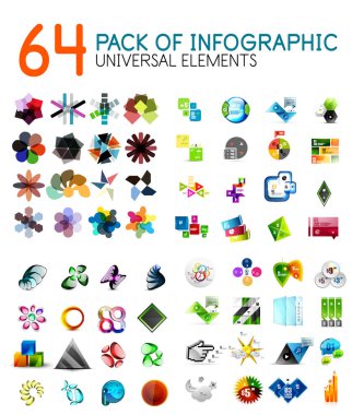 Infographic şablonları mega toplama