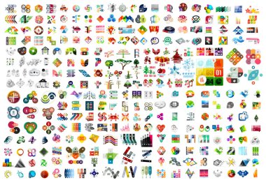 Geometrik afiş, tanıtım tasarım öğeleri kümesi