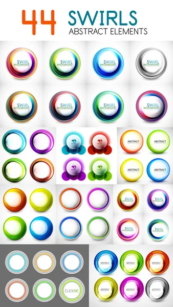 Bulanık circle afiş, yuvarlak girdap tasarım öğeleri