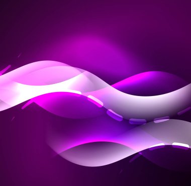 Parlayan dalga, duman tasarım dalgalı çizgiler vektör