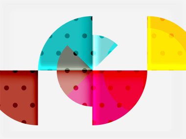 Geometrik daire soyut afiş