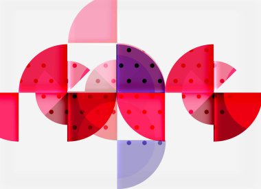 Siyah arka plan üzerine daire öğeleri