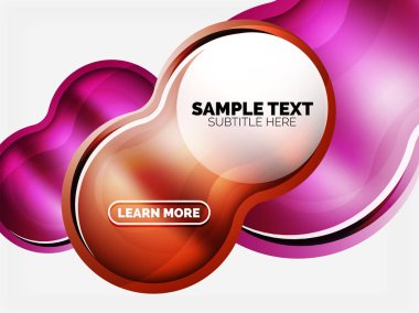 Cam veya plastik yüksek teknoloji kabarcık arka plan