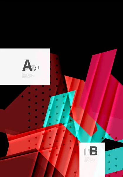 Colorate forme astratte sfondo — Vettoriale Stock