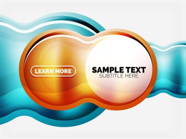 Cam veya plastik yüksek teknoloji kabarcık arka plan