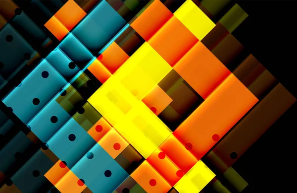 Siyah arka plan üzerinde renkli oklar