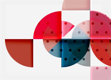 Siyah arka plan üzerine daire öğeleri