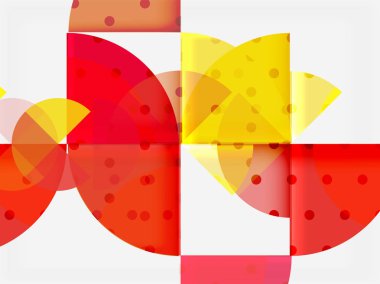 Geometrik daire soyut afiş