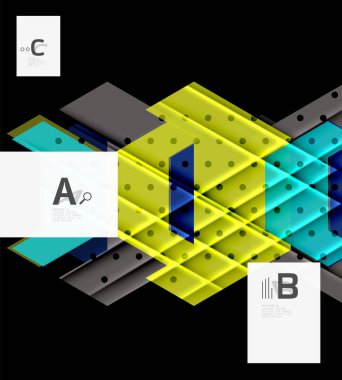 Üçgenler ve geometrik şekiller arka plan soyut