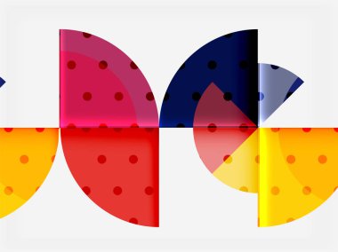 Siyah arka plan üzerine daire öğeleri