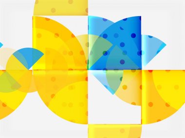 Geometrik daire soyut afiş