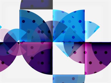 Geometrik daire soyut afiş