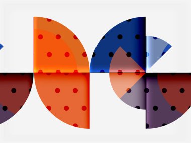 Geometrik daire soyut afiş