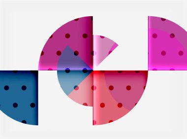 Geometrik daire soyut afiş