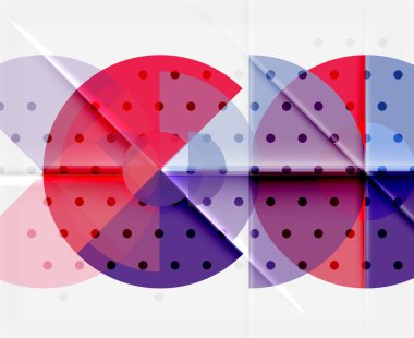 Geometrik daire soyut afiş