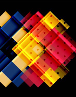 Siyah arka plan üzerinde renkli oklar