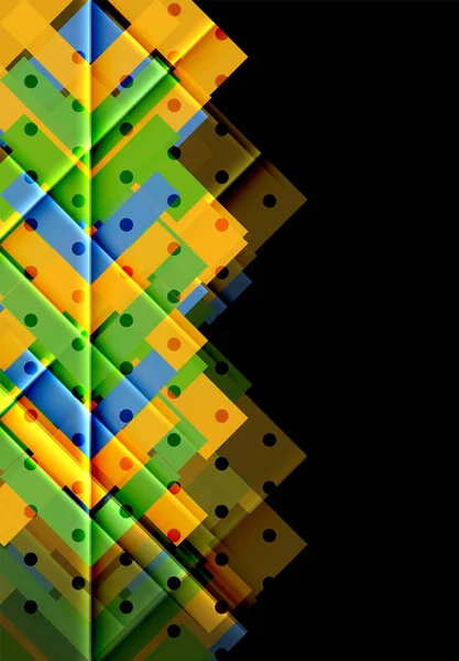 Kleur pijlen op zwarte achtergrond — Stockvector